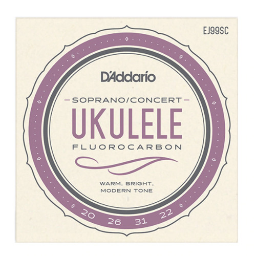 D'Addario EJ99SC Pro-Arte Carbon Soprano / Concert Ukulele Strings Standard Tune