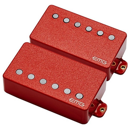 EMG 57/66 Bridge Neck Humbucker Electric Guitar Pickup Set - Red