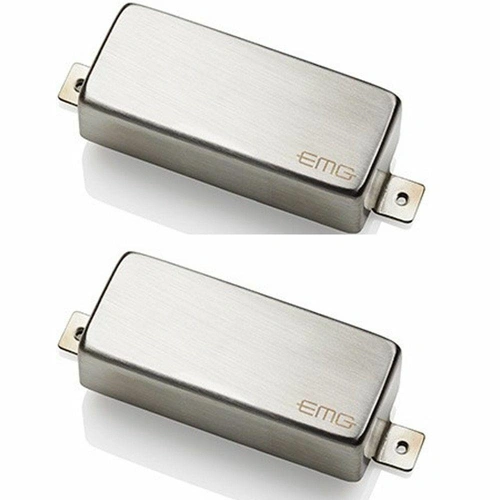 EMG M86 - M-80 / M-60 Mini Humbucker Pickup Set, Brushed Chrome