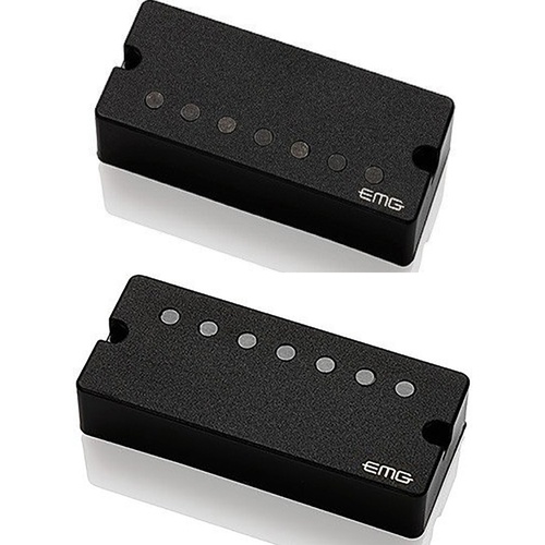 EMG 57-7 and 66-7 Soapbar Active 7-String Guitar Pickup Set - Black