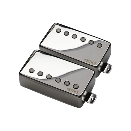 EMG 57 66 Active Humbucker Guitar Pickup Set c/w Pots - Chrome