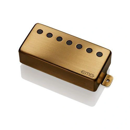 EMG 66-7H Active Humbucker 7 String Guitar Pickup with Pots Wires Brushed Gold