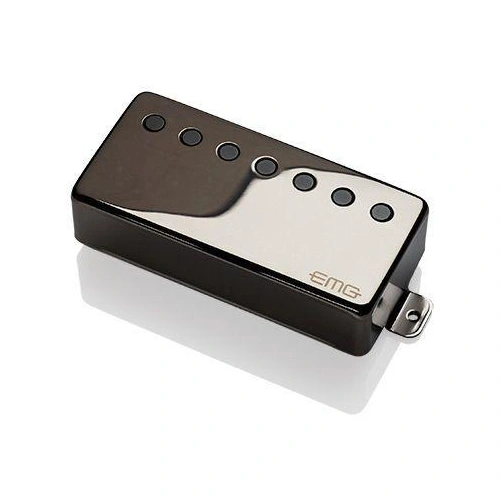 EMG 66-7H Active Humbucker 7 String Guitar Pickup with Pots Wires Black Chrome