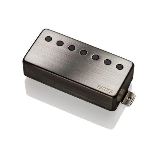 EMG 66-7H Active Humbucker 7 String Guitar Pickup with Pots Wires Brushed Chrome