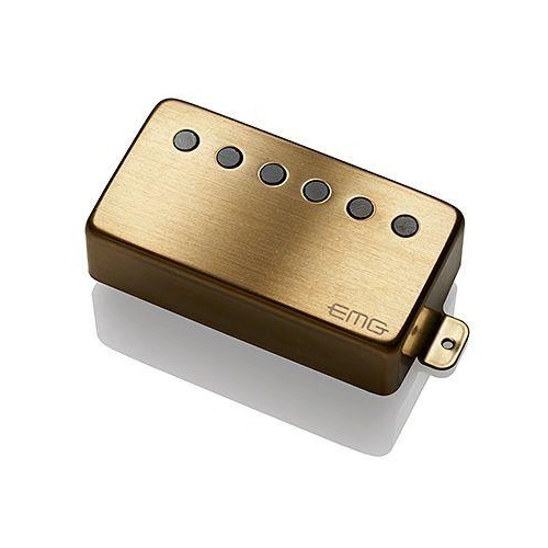 EMG 66 Active Humbucker Neck Guitar Pickup with Pots and Wiring Brushed Gold