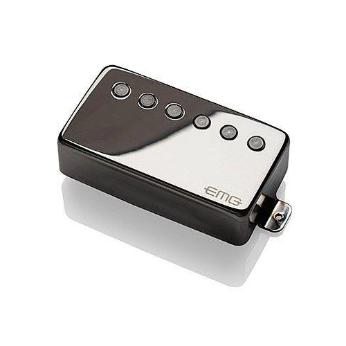 EMG 66 Active Humbucker Neck Guitar Pickup with Pots and Wiring Black Chrome