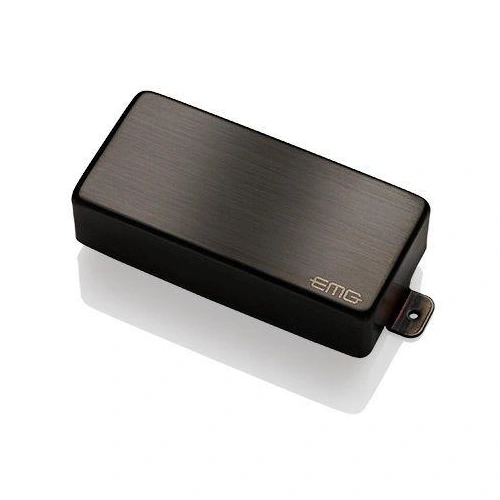 EMG 81-7HX Active X Preamp Humbucking 7 String Guitar Pickup with Pots and Wiring Brush Black Chrome