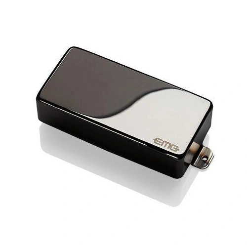 EMG 81-7HX Active X Preamp Humbucking 7 String Guitar Pickup with Pots and Wiring Black Chrome