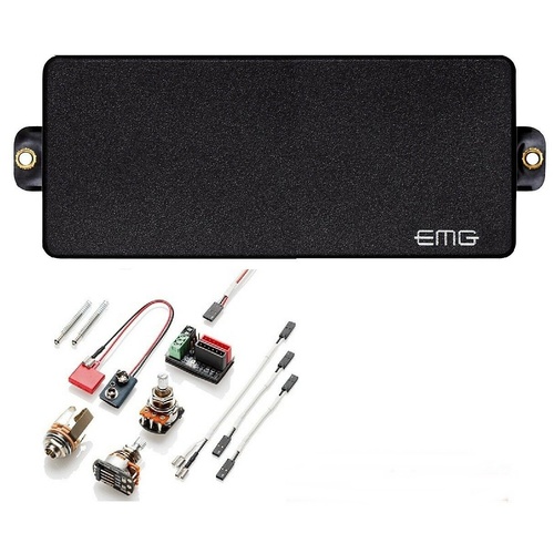 EMG 81-8H Active Humbucking 8 String Guitar Pickup with Pots and Wiring Black