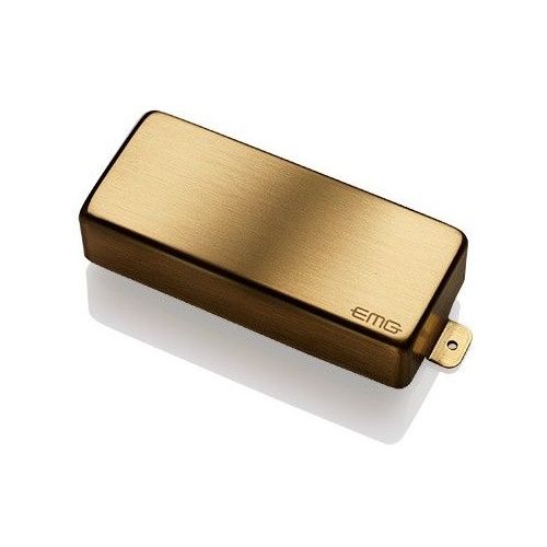 EMG 81-8HX Active X Preamp Humbucking 8 String Guitar Pickup with Pots and Wiring Brushed Gold