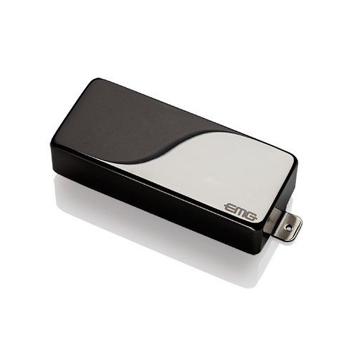 EMG 81-8HX Active X Preamp Humbucking 8 String Guitar Pickup with Pots and Wiring Black Chrome