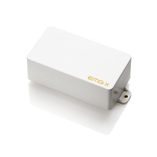 EMG 81TW-X Active X Preamp Humbucker Guitar Pickup with Pots and Wiring White