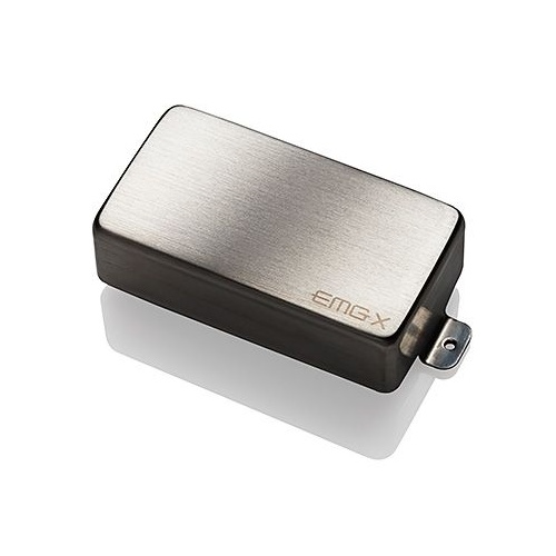 EMG 81X Active X Preamp Humbucker Guitar Pickup with Pots and Wiring Brushed Chrome