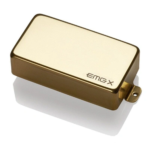 EMG 81X Active X Preamp Humbucker Guitar Pickup with Pots and Wiring Gold