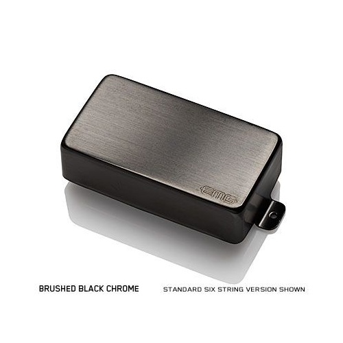 EMG 85-7HX Active X Preamp Humbucker 7 String Guitar Pickup with Pots and Wiring Brush Black Chrome