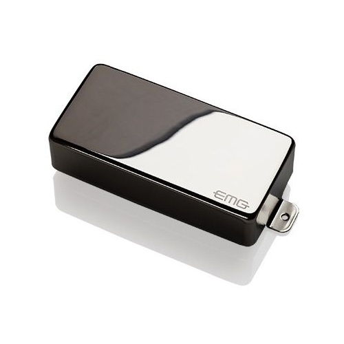 EMG 85-7HX Active X Preamp Humbucker 7 String Guitar Pickup with Pots and Wiring Black Chrome