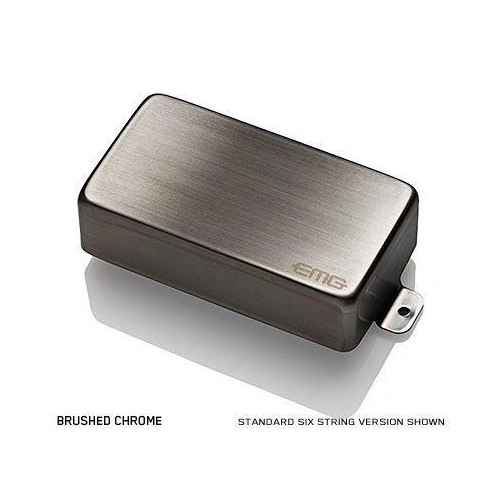 EMG 85-7HX Active X Preamp Humbucker 7 String Guitar Pickup with Pots and Wiring Brushed Chrome