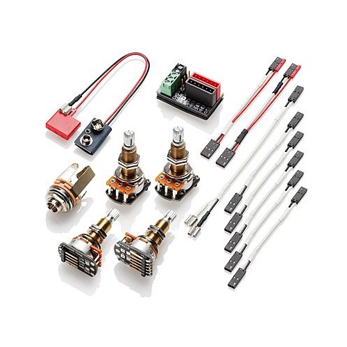 EMG 1/2 Active Pickup Solderless Conversion Wiring Kit Long Shaft