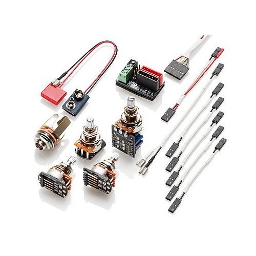 EMG 1/2 Active Pickup Solderless Push / Pull Conversion Wiring Kit Long Shaft