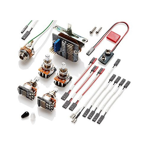 EMG 3 Pickup Active Solderless Conversion Wiring Kit Short Shaft