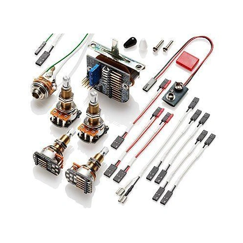 EMG 3 Pickup Active Solderless Conversion Wiring Kit Long Shaft