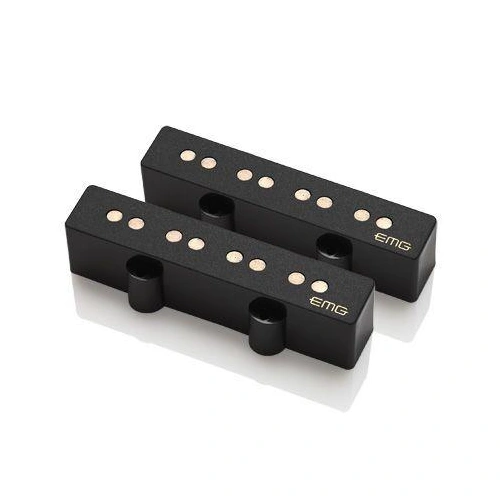 EMG JV Active Single Coil Retro Jazz Bass Pickup Set Black