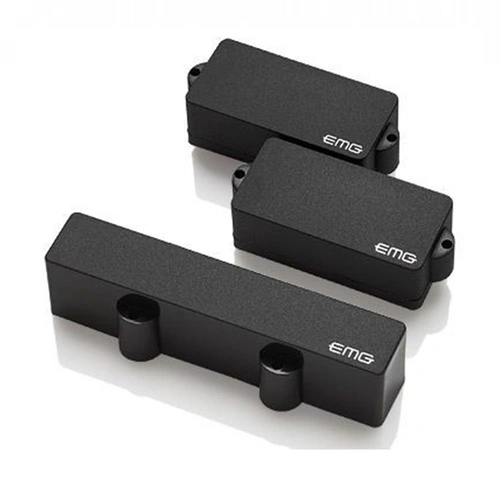 EMG P5J Solderless Active Precision 5 String P Bass Guitar Pickup Set Black