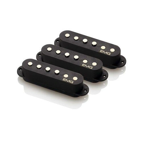 EMG SV Vintage Active 3 Single Coil Guitar Pickup with Pots and Wiring Black