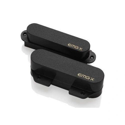 EMG TX Active Single Coil FTX and RTX Pickup Set with Pots and Wiring Black