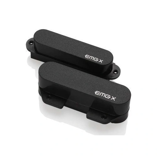 EMG TCX Active Single Coil Ceramic FTX RTX Pickup Set with Pots and Wiring Black