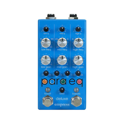 Empress Effects | ParaEQ MKII Deluxe | Parametric EQ, Effects Pedal