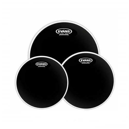  Evans Black Chrome Drum Head Tompack Standard - 12/13/16 inch. ETP-CHR-S