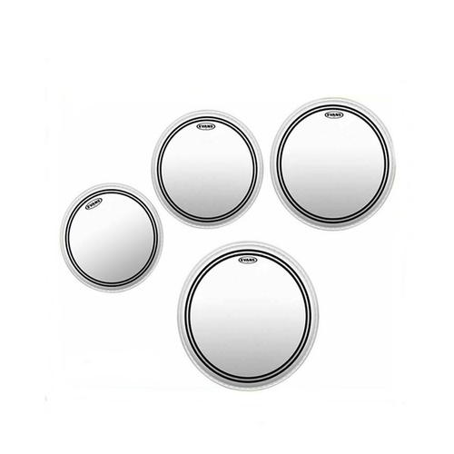 Evans EC2 SST Clear Drum 4 Head Pack  - Tom Heads- 8", 10".12", 14"