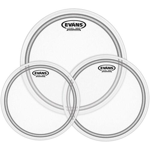 Evans EC2 SST Clear Drum Head Pack  Standard Tom Pack - 12/13/16