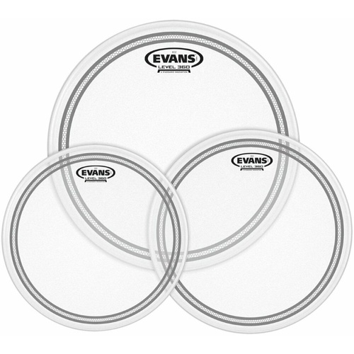  Evans heads EC2 SST Coated Drumhead Pack Rock - 10/12/16 Tom Head Pack