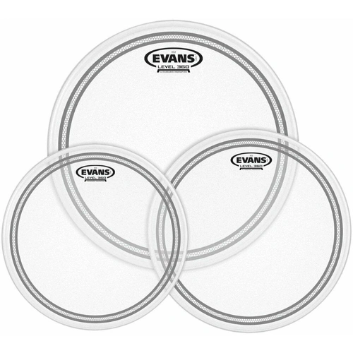  Evans heads EC2 SST Coated Drumhead Pack Rock - 10/12/16 Tom Head Pack