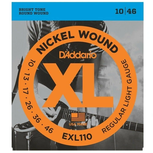 D'Addario EXL110 Regular  Electric Guitar Strings 10 - 46  Nickel wound