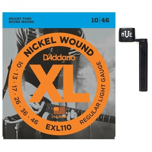 D'Addario EXL110 Regular  Electric Guitar Strings 10 - 46  Nickel wound