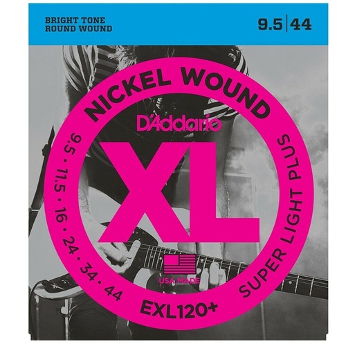D'Addario 1 Set EXL120+ Set Super Light Plus Electric Guiar Strings 9.5 - 44
