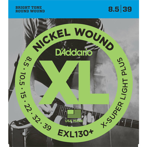 D'Addario EXL130+ Nickel XL Electric Guitar Strings .0085 - .039 