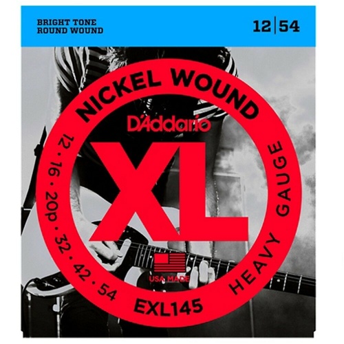 D'Addario EXL145 Nickel  Heavy  Electric Guitar Strings 12 - 54