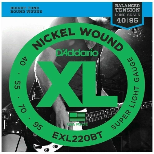 D'Addario EXL220BT Balanced Tension 40-95 Long Scale Electric Bass String