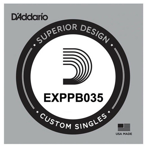 D'Addario EXPPB035 Phosphor Bronze Wound Acoustic, .035 gauge, Single String