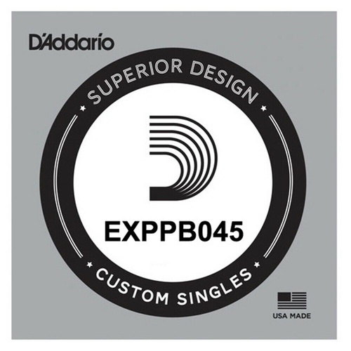 D'Addario EXPPB045 Phosphor Bronze Wound Acoustic, .045 gauge, Single String