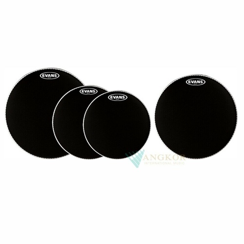 Evans Onyx Heads Rock Pack 10", 12", 16" with 14" Onyx snare head