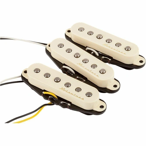 Fender Hot Noiseless Strat Guitar Pickup Set of 3 in White