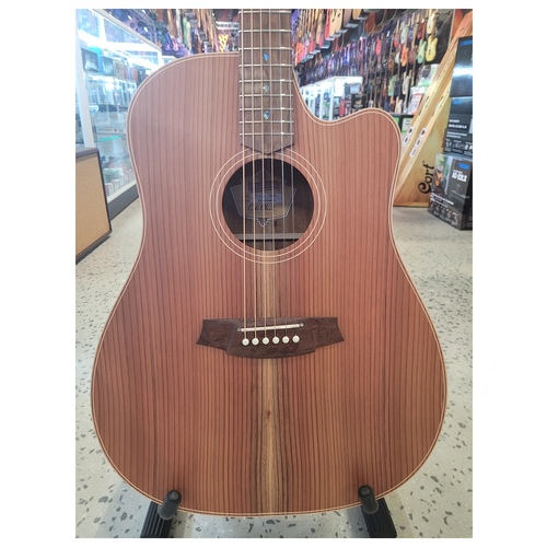Cole Clark FL2EC-RDBL Fat Lady 2 Acoustic Guitar - Redwood / Blackwood c/w Case