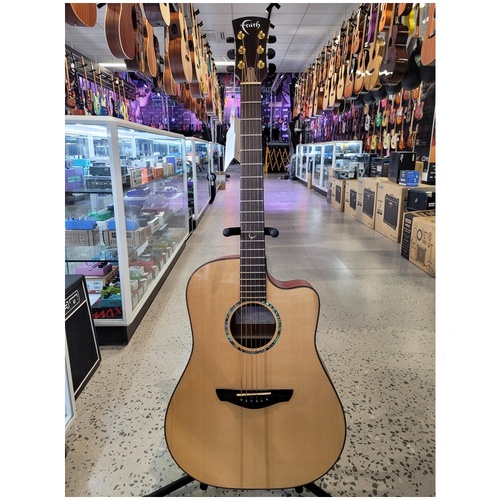 Faith FSCE - Natural Saturn Cutaway Acoustic / Electric Guitar All Solid Wood 