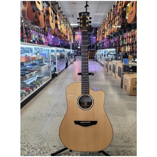 Faith FSCEHG - HiGloss Saturn  Cutaway Acoustic / Electric Guitar  w/ case