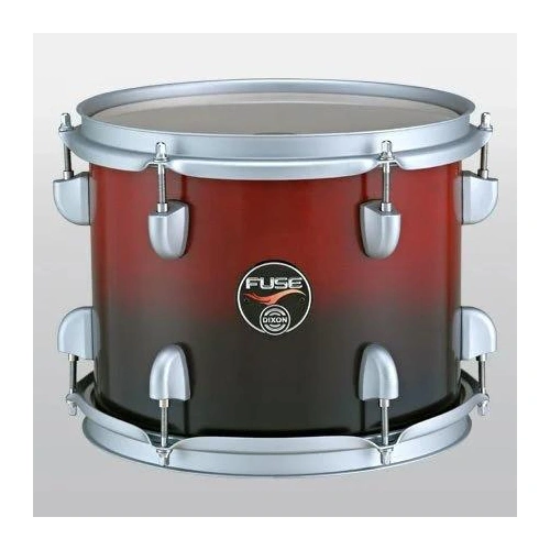 Dixon Fuse Maple 418 Series 4-Pce Drum Kit with Hardware Satin Candy Red